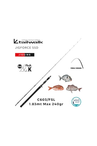 Tailwalk Jigforce Ssd C603/fsl 1.83mt Max 240gr S2p Tetikli Jigging Kamış