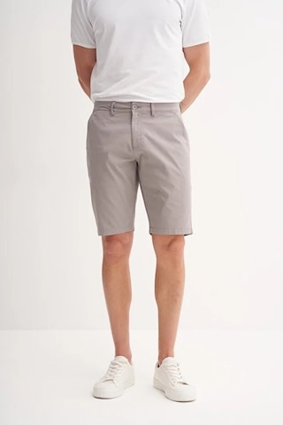 Cazador Slim Fit Bermuda Kısa Dar Paça Şort 6015 Gri