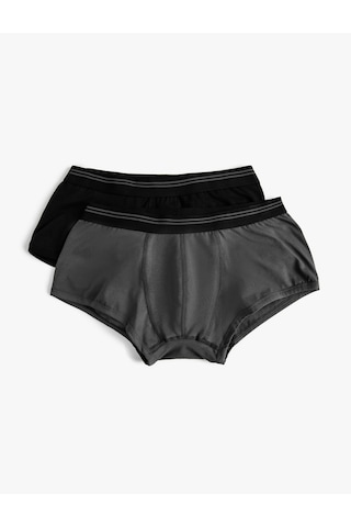 Koton Slip Boxer Seti 2'li Antrasit 3slm90068mk