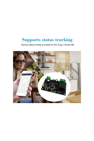 Pazly Tuya 5-32v Dc Wifi Röle Modülü - Alexa/google Uyumlu, Zamanlı, 2 Modlu, Led Işıklı Diğer