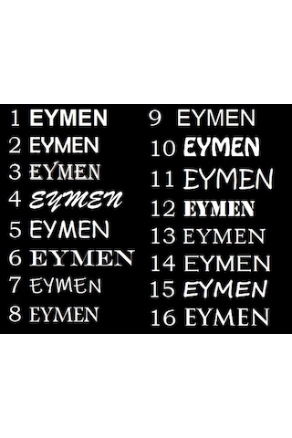 Araba Arkası Isim Arka Cam Sticker Yapıştırma