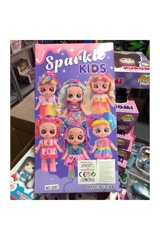 Sparkle Kids Bebek - Müzikli Renkli Saçlı Ve Elbiseli 30 Cm Bebe