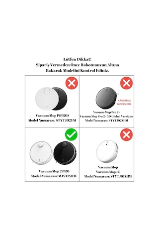 Xiaomi Mop 2 Pro Beyaz MJST1SHW Uyumlu Fırça Filtre Seti-5 Parça