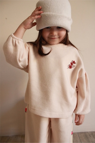 Oh La La Koala Bej Pastel Soft Touch Nakışlı Kazak