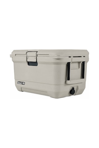 Coleman Pro 45qt Kamp Buzluğu 43l Taşınabilir 4 Gün Soğuk Tutar 74 Kutu Kapasiteli Tekne Yat Karavan Bej