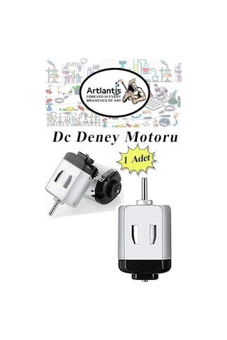 Motor Deney Seti 1 Paket Pervane Dc Motor Anahtar Pil Yatağı Pil Krokodil Kablo Okul Sınıf Deney Malzemesi