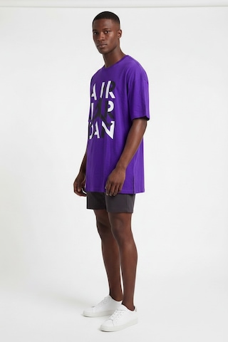 Usa Basketball Jordan Mor Erkek Oversize T-shirt 141914 SİYAH