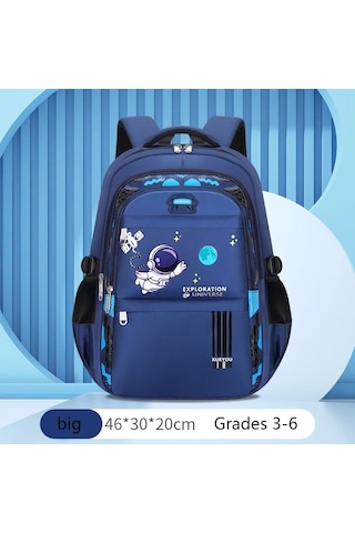 Big-blue Çocuklar Sırt Çantası Çocuk Okul Çantaları Erkekler Mavi