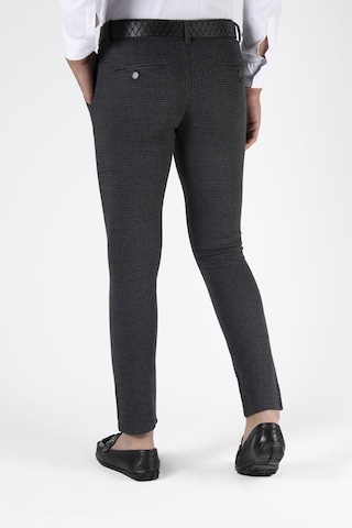 Terapi Men Erkek Slim Fit Nokta Dokulu Italyan Kesim Keten Pantolon 21k-2200420-5 Füme Füme