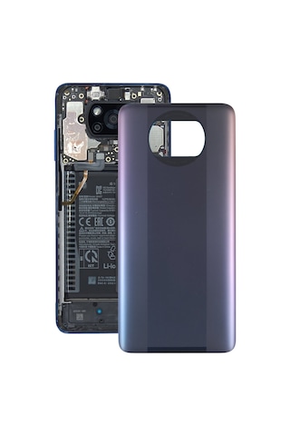 Xiaomi Poco X3 Pro Uyumlu Arka Pil Batarya Kapağı M2102j20sg M2102j20sı - Siyah