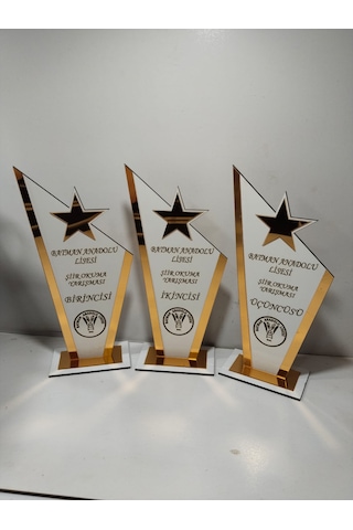 Hediyelik Plaket Gazi / Emlak /sevgili / Şiir Yarışması V.b. Altın - Gümüş