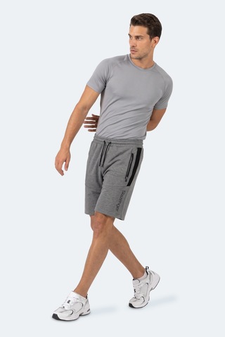 Slazenger Nıkon I Erkek Fermuar Cepli Koyu Gri Şort