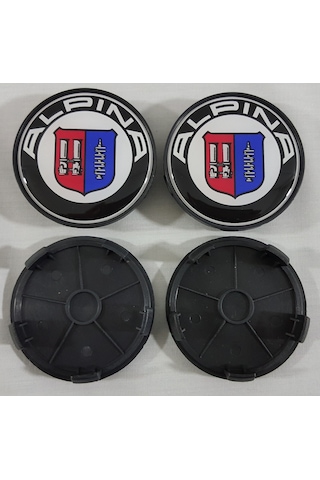 Alpina Jant Göbeği 68mm 4 Adet , Alpina Bmw Jant Kapağı