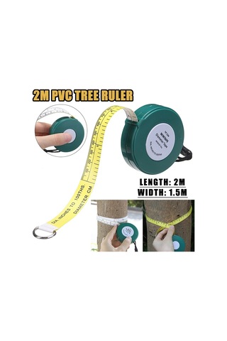Geri Çekilebilir Mezura 2000mm Pvc79 İnç Ağaç Cetvel Metre Ölçü Bantları Bahçe Ağaç Çapını Ölçmek İçin Pratik Bir Araç