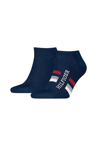 Tommy Hilfiger Tab Sock 2 Pack Navy Pamuklu Patik Bilek Çorap 2 Li Pkt Lacivert