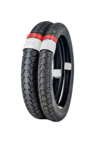 90/90-18 Ve 275-18 Tl Tubeless - Dubleks Bl084 Motosiklet Lastiği Takımı