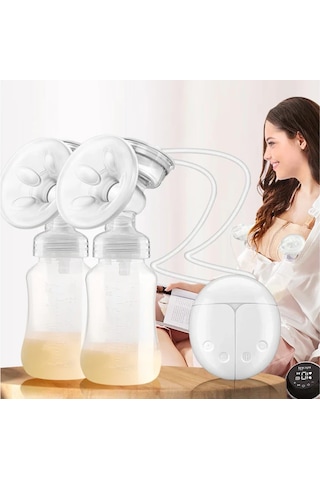 Geeroyoo Akıllı Çift Taraflı Elektrikli Göğüs Pompası - Sessiz, Taşınabilir Ve Usb Şarj Özellikli