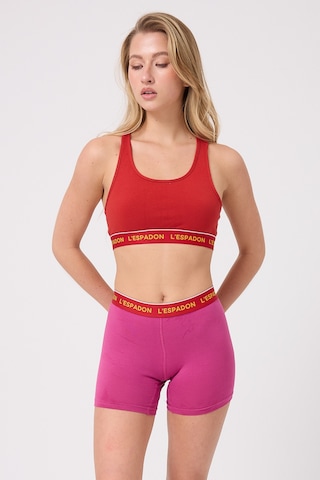 Racer Crop Top Racer Back Crop Top -3147 Kırmızı