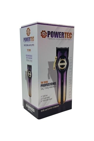 Powertec TR-7000 Profesyonel Usb Type-c Şarj Girişli Saç Sakal Tıraş Makinesi