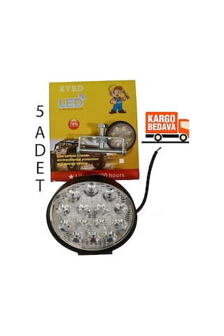 5 Adet Off Road Sis Farı - 14 Led Yuvarlak Çalışma Lambası