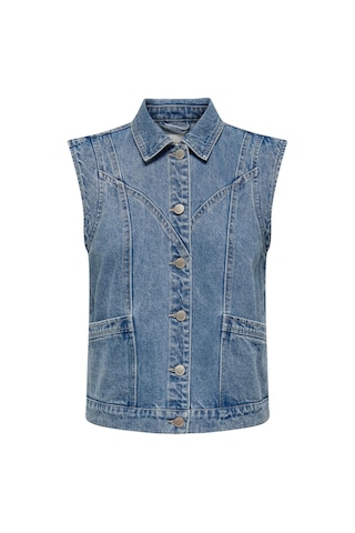 Only Onlkennedy Sl Waistcoat Kadın Denim Yelek Acı Kahverengi
