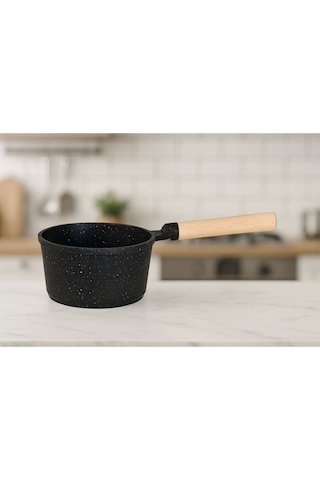 14 Cm Döküm Sosluk Sütlük Tava - Siyah
