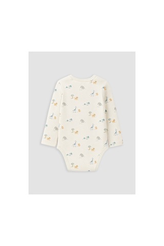 Lc Waikiki Alıta Cıty Farkıyla Lcw Baby Ekru Desenli Erkek Bebek Çıtçıtlı Body Ekru - 929719795 Ekru