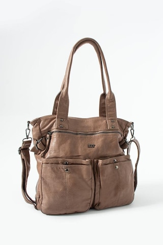 Baginn Retro Vegan Deri Kadın Omuz Çantası Y.s.deri Çok Cepli Çapraz Askılı Bayan Çantası 30 30 Cm Vizon