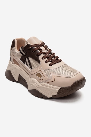 Fleur Bej Kahverengi Kadın Sneaker Kahverengi - Bej