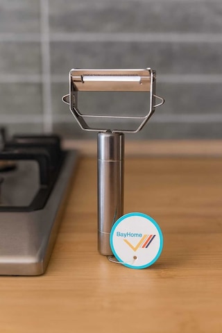 Ergonomik Paslanmaz Çelik Meyve Ve Sebze Soyacağı Metalik Metal
