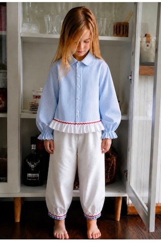 Gökjoy Kids Wear Mavi Cizgili Takım Mavi Mavi