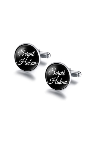 Sevgiliye İsimli Kol Düğmesi Düğün Damatlık Kol Düğmesi