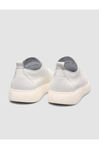 Cabani Erkek Minimal Beyaz Deri Sneaker Beyaz