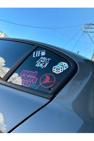 5 Li Oto Sticker Seti Zar 0