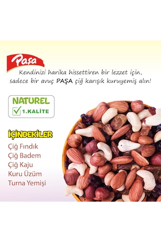 Paşa Kuruyemiş Çiğ Karışık Naturel Kuruyemiş 12 x 40 G