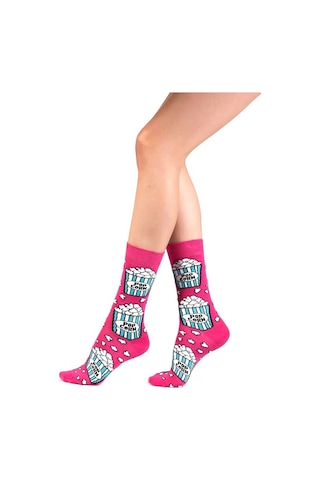 Ozzy Socks 2'li Pop Corn Desen Kutu Çok Renkli