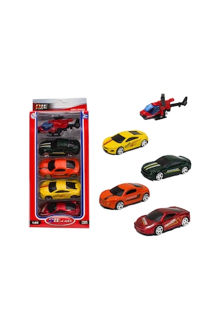 1:60 Ölçek Metal Model Arabalar 5'Li Set 7 Cm