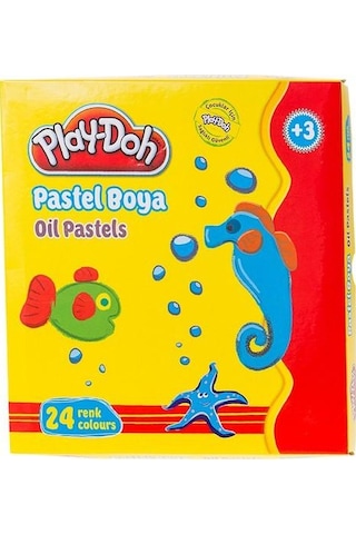 Play-Doh 24 Renk Pastel Boya Play-Pa004
