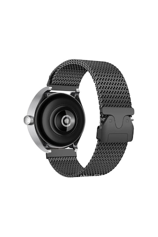 Xiaomi Redmi Watch 5 Active Uyumlu Krd-100 22mm Titanyum Hasır Kordon - Siyah-titanyum