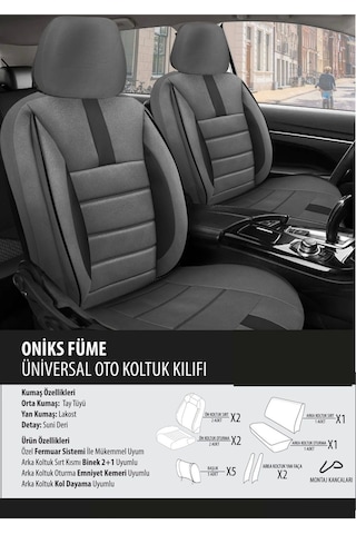 Honda Cr-v Koltuk Kılıfı Oniks Füme 1 Takım
