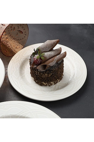 Pst-0041 Yuv.pasta Tabagı 20 Cm Cream Decor Krem