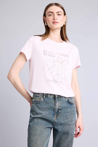 Defacto Regular Fıt Bisiklet Yaka Floral Kısa Kollu Tişört H7610ax26smpn671 Pembe-pn671