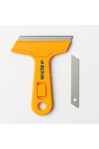 Cam Kazıma Bıçağı, Plastik, Çelik Uçlu, Ergonomik Sap, Etiket Ve Boya Kalıntısı Temizleyici, 100 Mm Bıçaklı Diğer