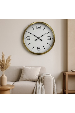 60 Cm Gold Metal Dekoratif Duvar Saati Modern Dekoratif Metal