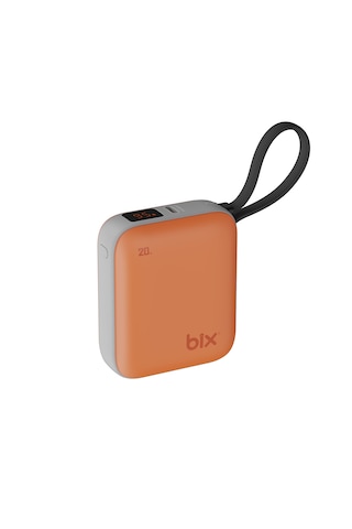 Bix Pb119 10000mah 20w Cep Boyu Dijital Göstergeli Mini Powerbank Taşınabilir Hızlı Şarj Cihazı Turuncu
