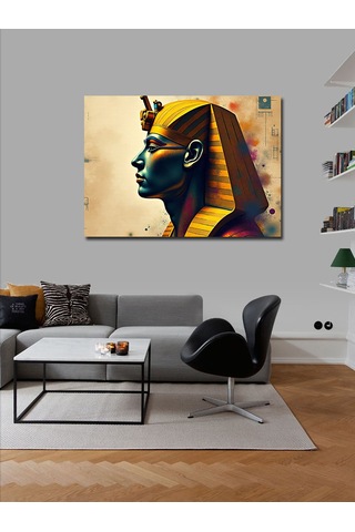 Kanvas Tablo Altın Firavun Portresi 70cmx100cm