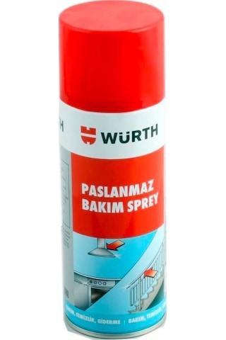 Würth Paslanmaz Çelik Bakım Spreyi ve Ankastre Parlatıcı 400 ML