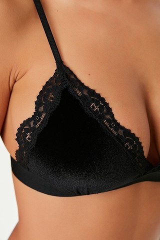 Deep Secret Siyah Kadife Bralet Ds200111br 001