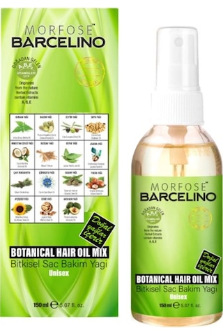 Morfose Barcelino Unisex Botanical Saç Bakım Yağı 150 ML