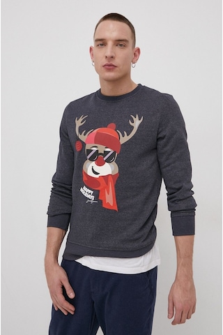Jack & Jones Jack Jones Erkek Sweatshırt 12198379-navy Lacivert